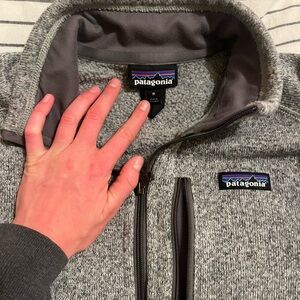 Patagonia Heather Gray Zip-Up Fleece